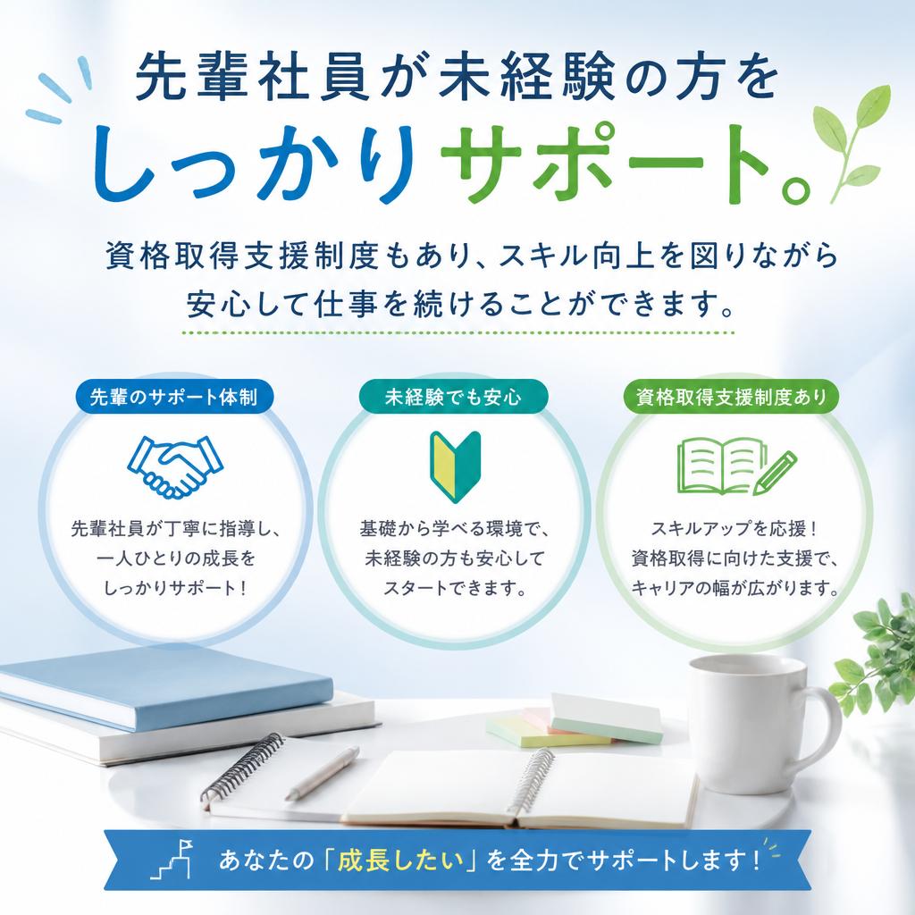 充実したサポート体制