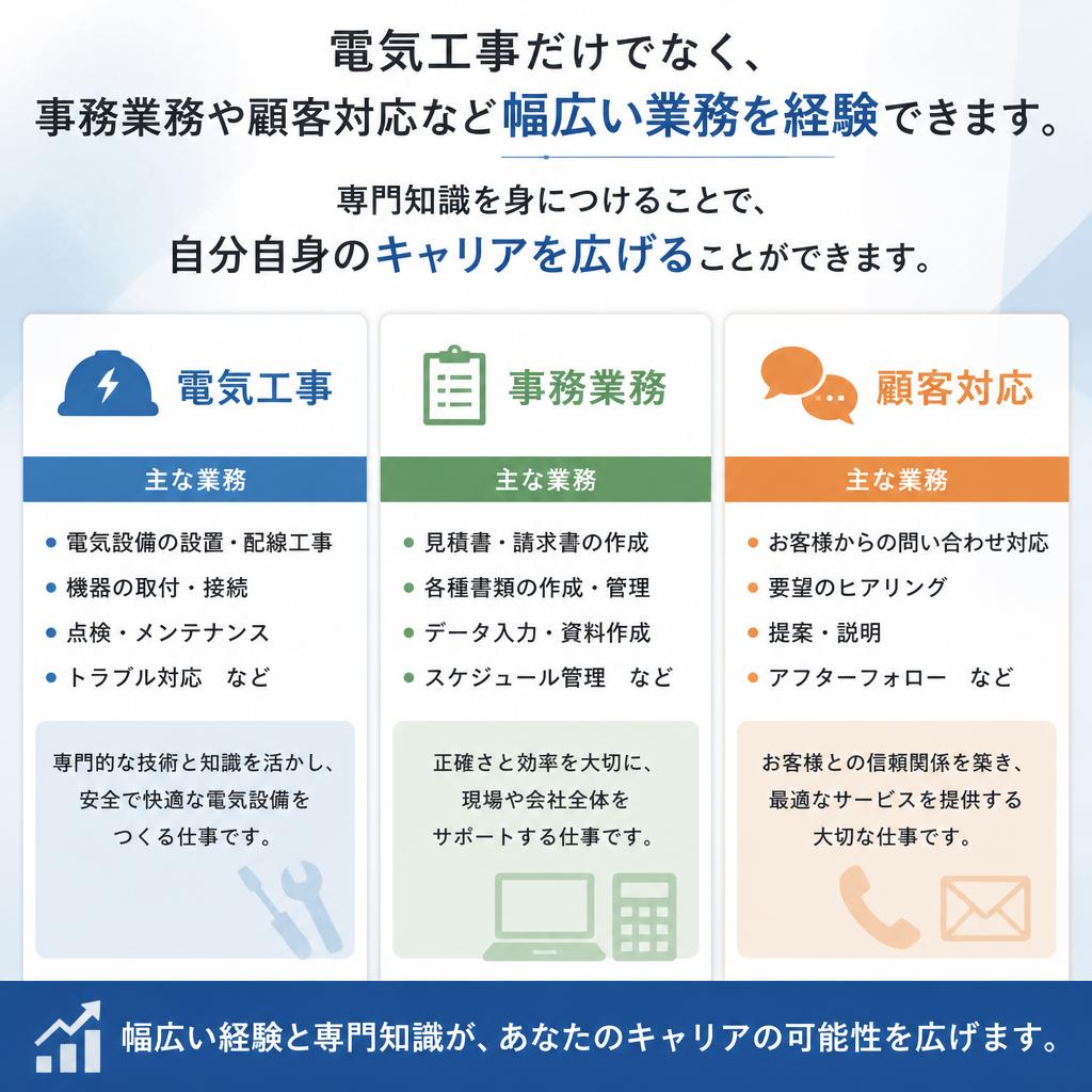 専門知識を深める多様な業務