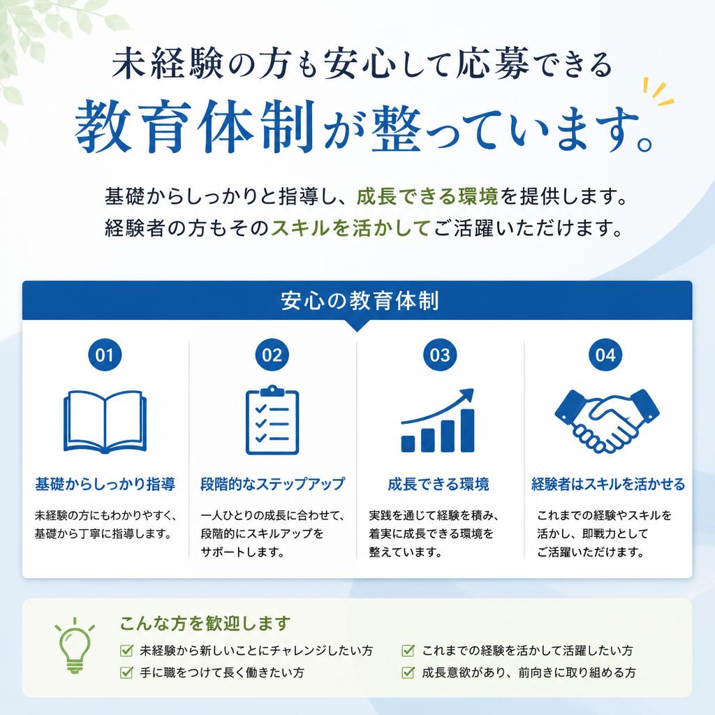 成長できる環境でのキャリア形成