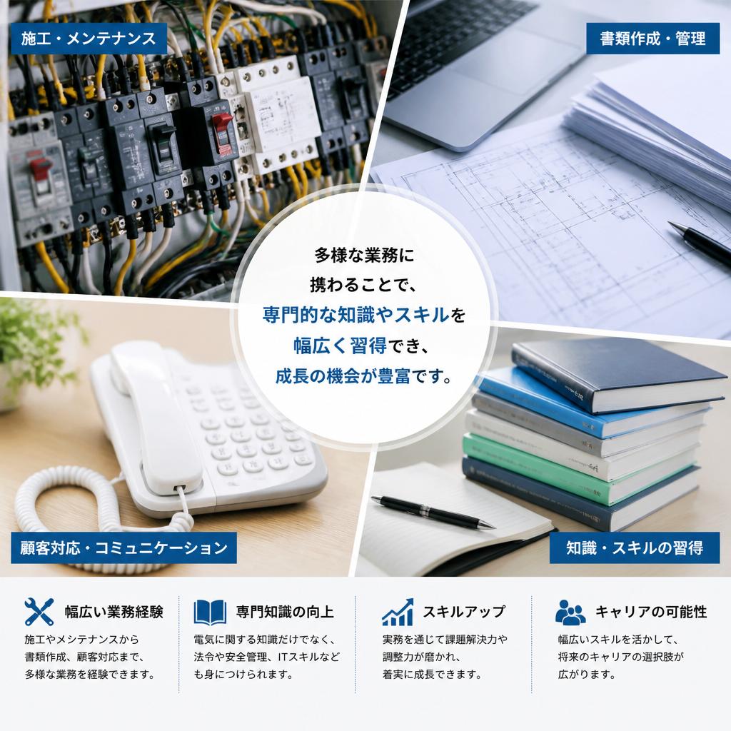 業務の多様性と成長の機会