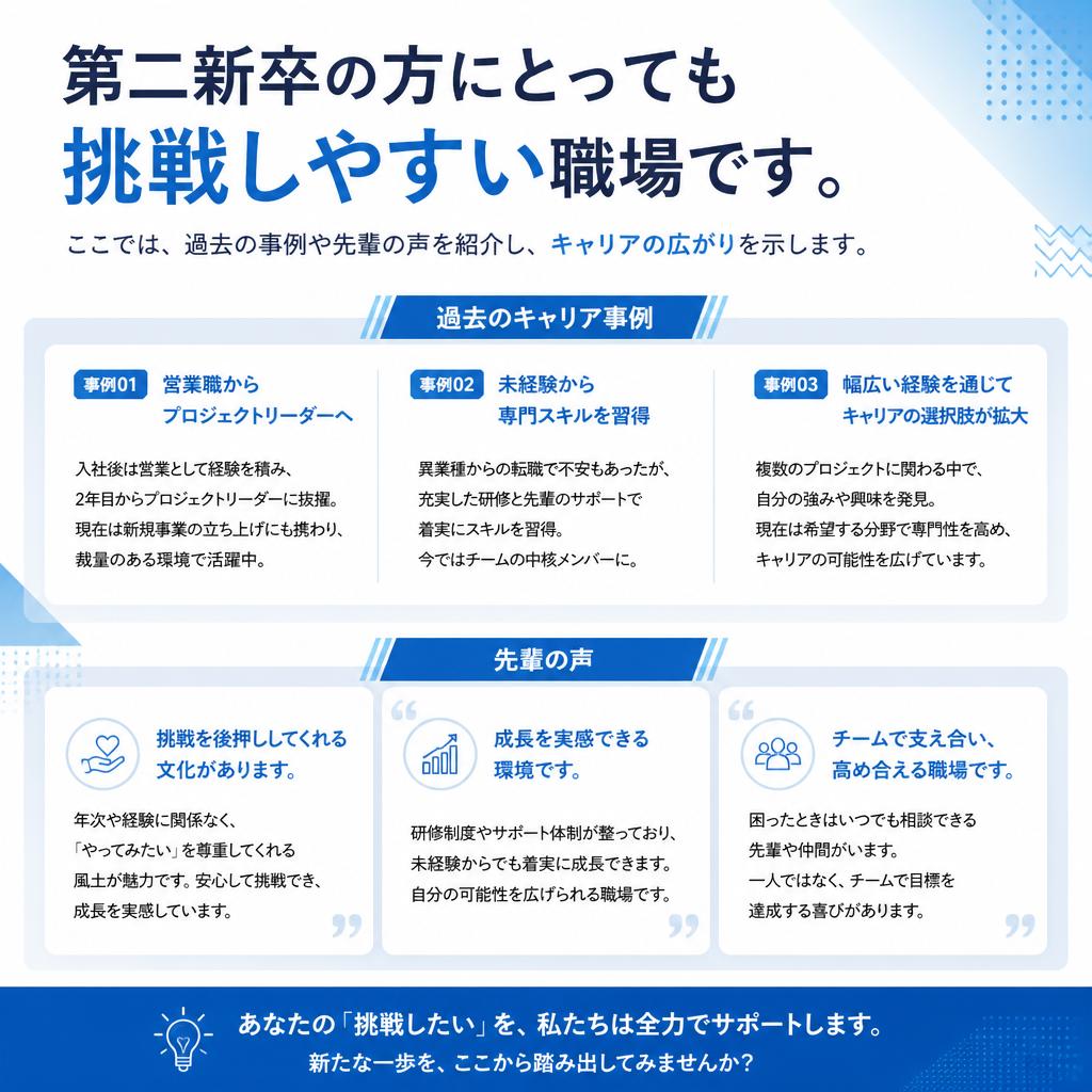第二新卒の方へのメッセージ
