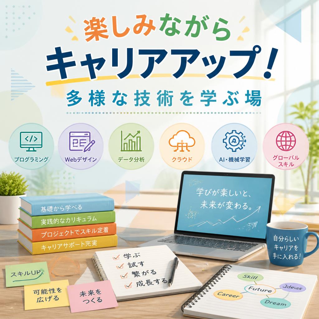 楽しみながらキャリアアップ！多様な技術を学ぶ場