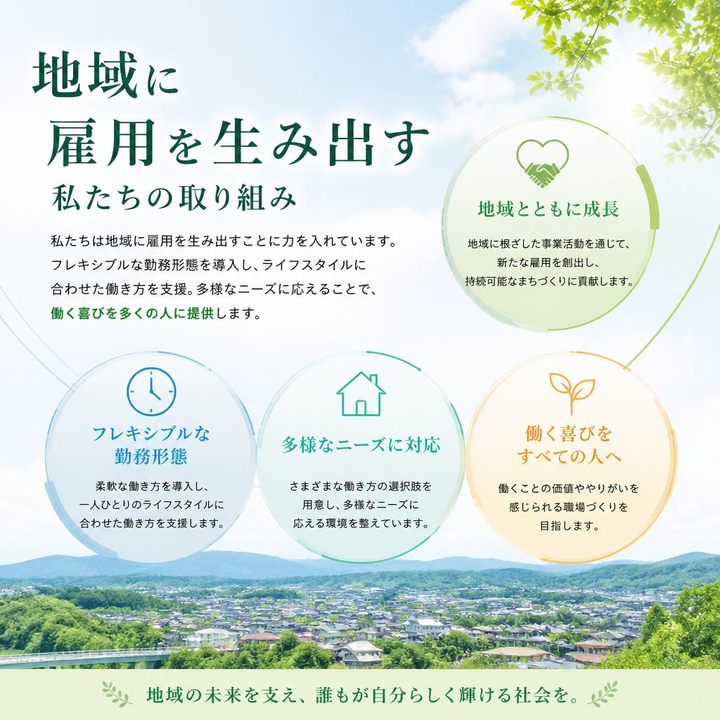 雇用創出とフレキシブル勤務