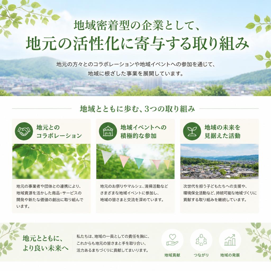 地元活性化への取り組み