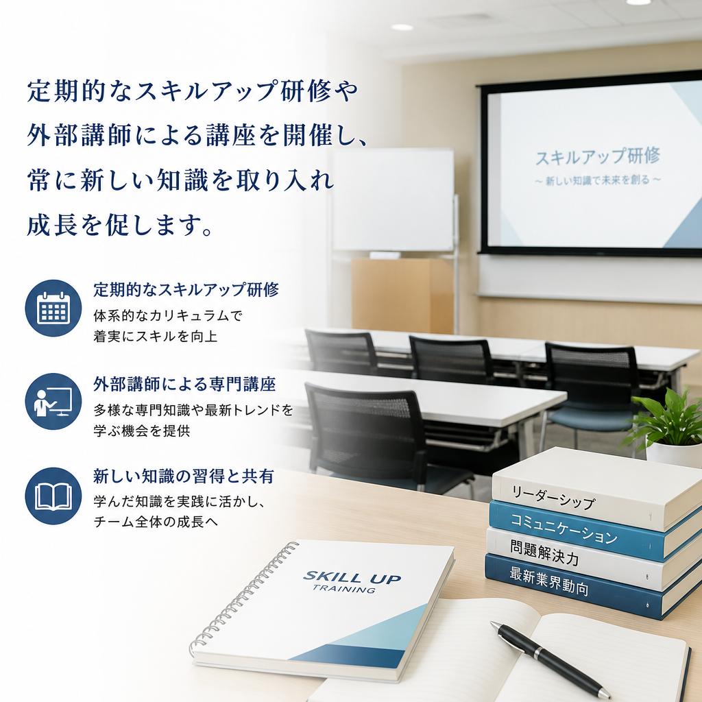 スキルアップをサポート