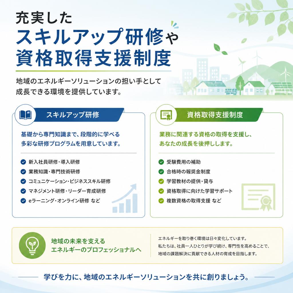 スキルアップの機会が満載