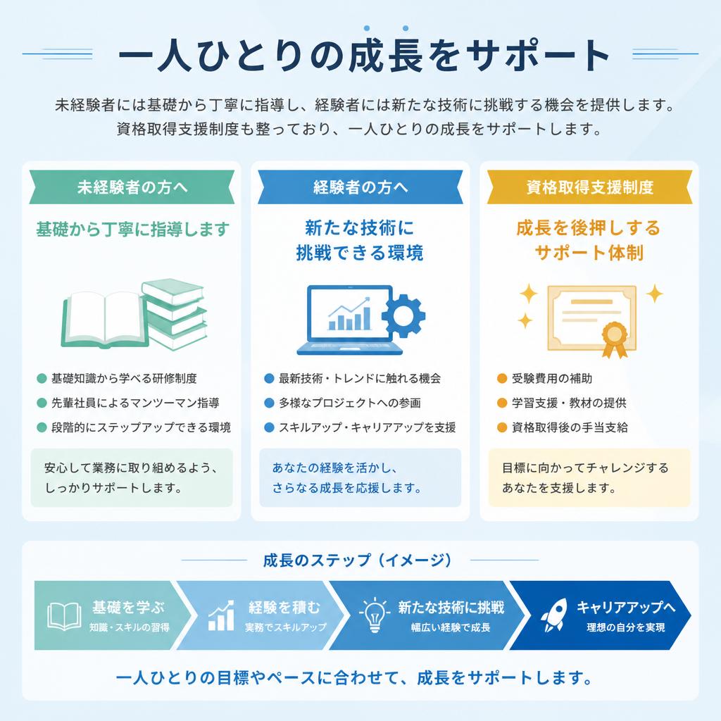 スキルアップの支援体制