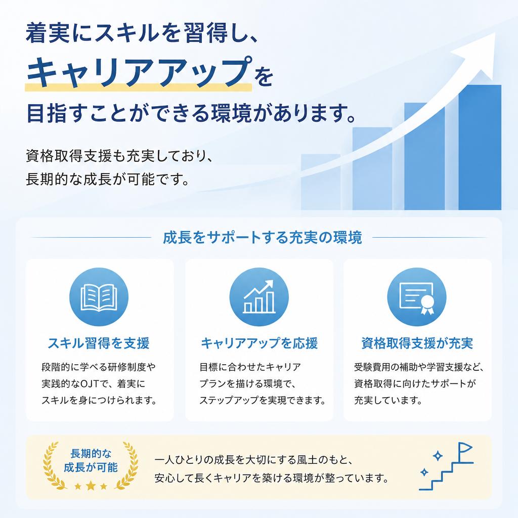 キャリアアップの道を広げる！