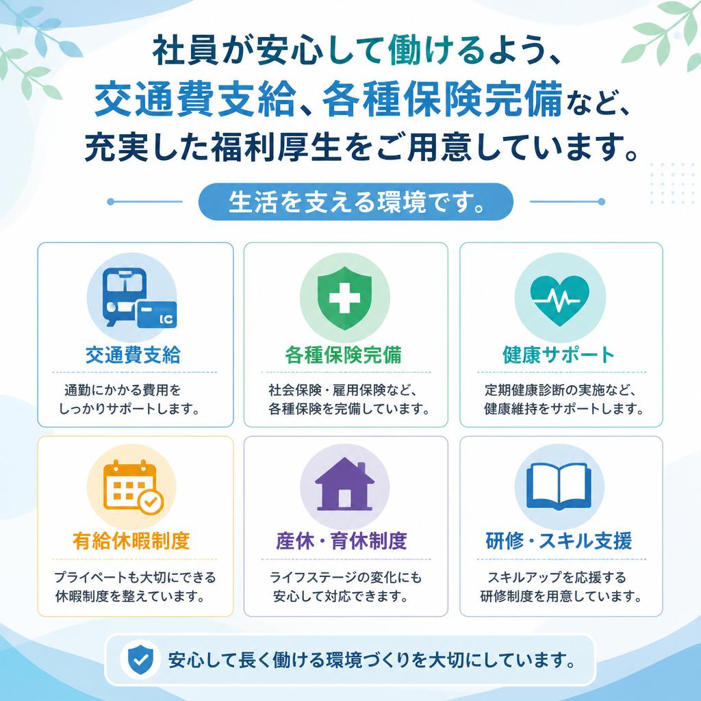 充実した福利厚生