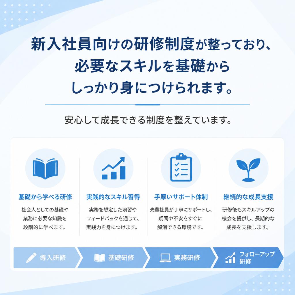 手厚い研修制度