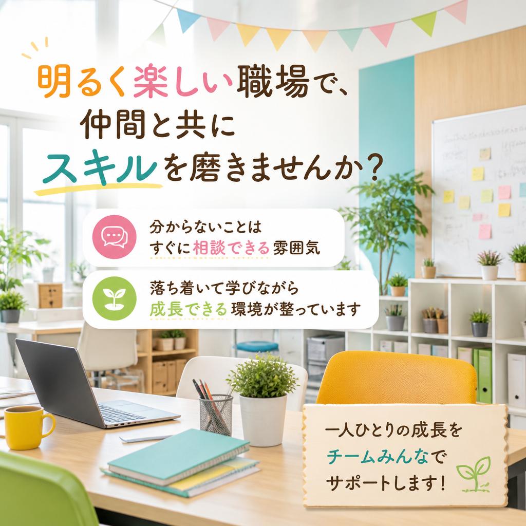 楽しく学べる職場環境