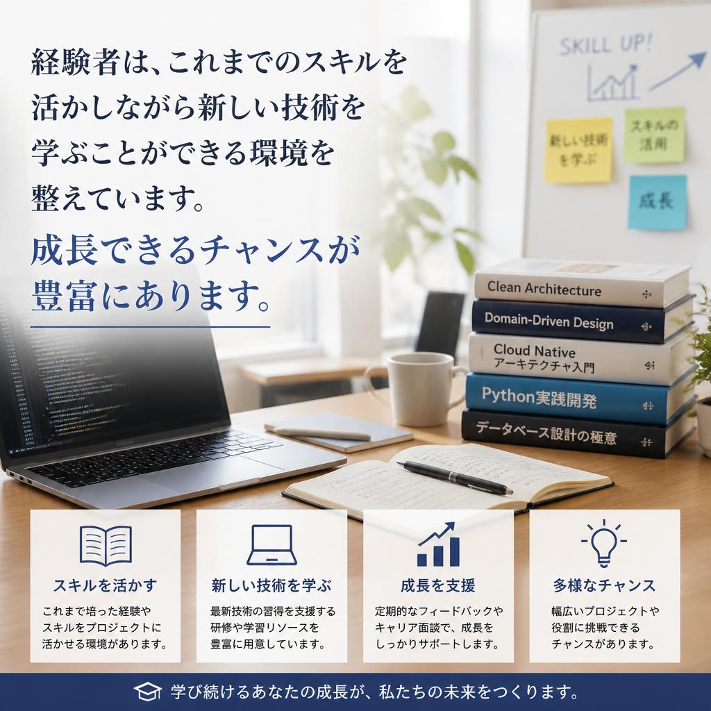 経験者に優しい職場環境