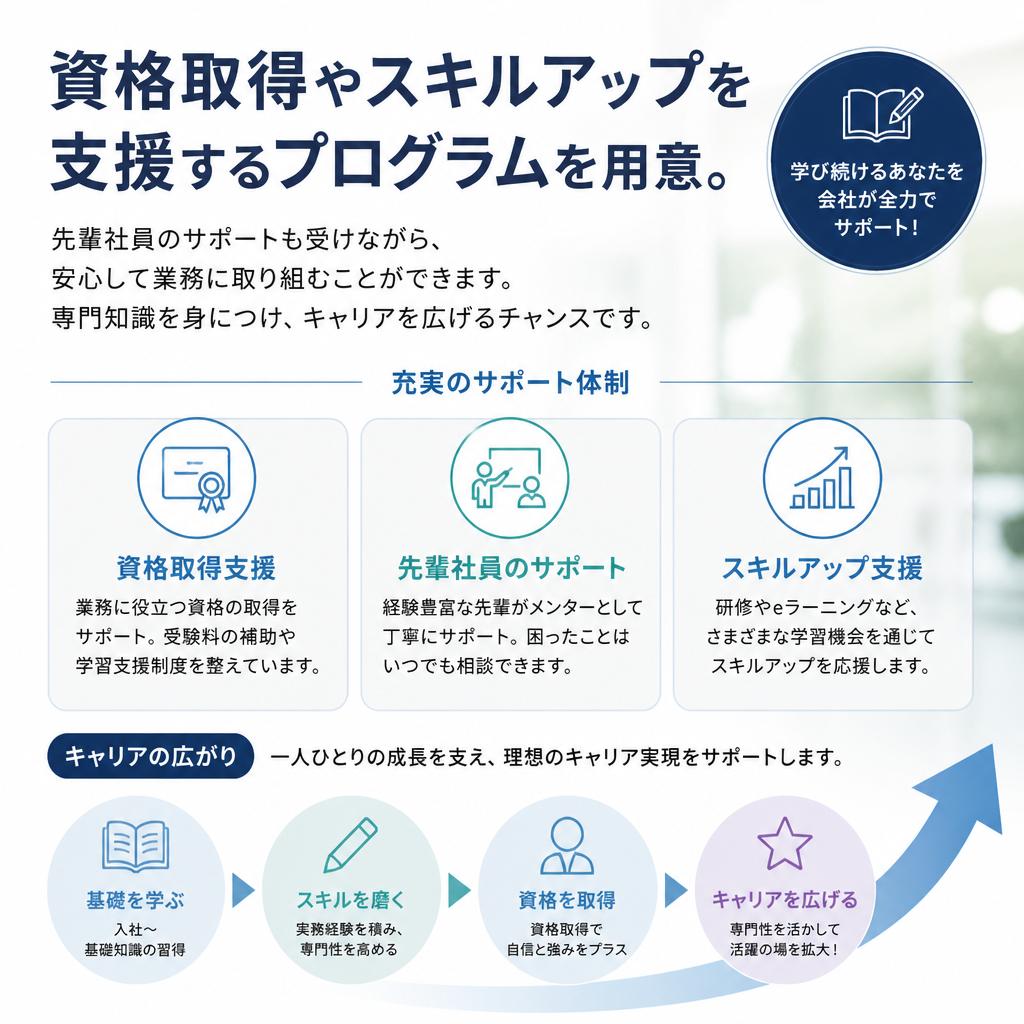 充実のサポート体制