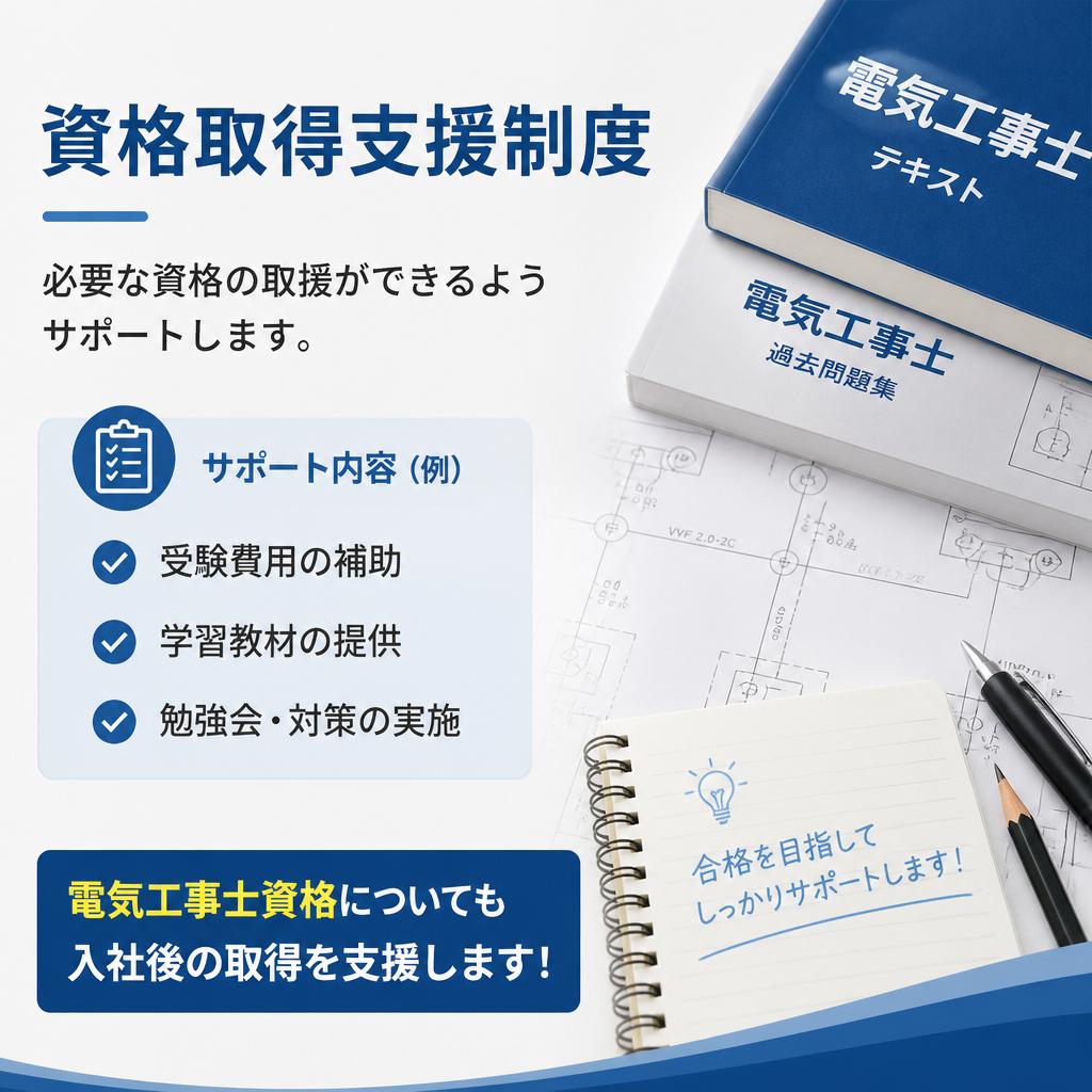 資格取得のサポート体制