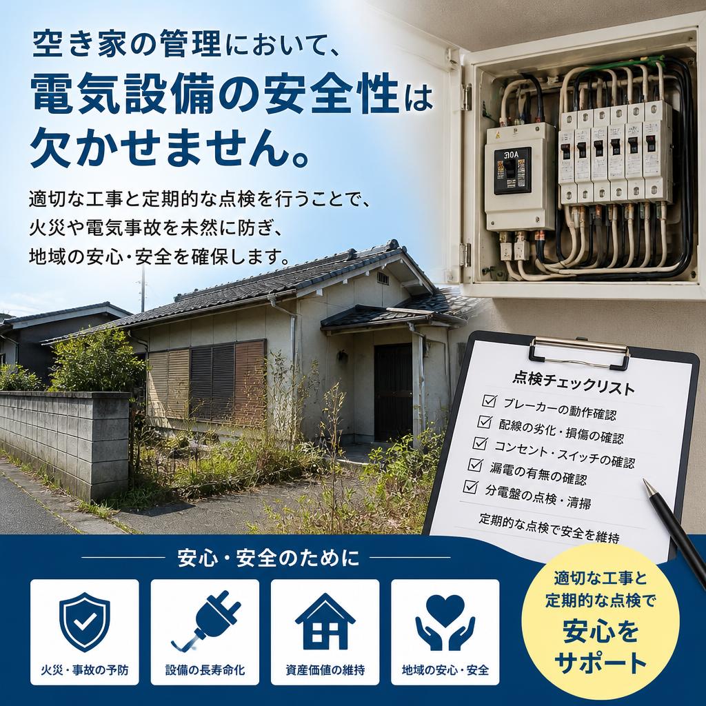 安全な電気設備で安心を提供