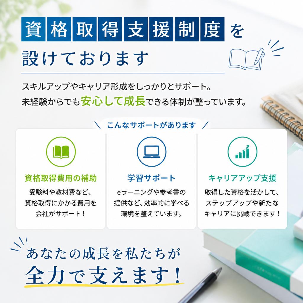 キャリアアップのサポート