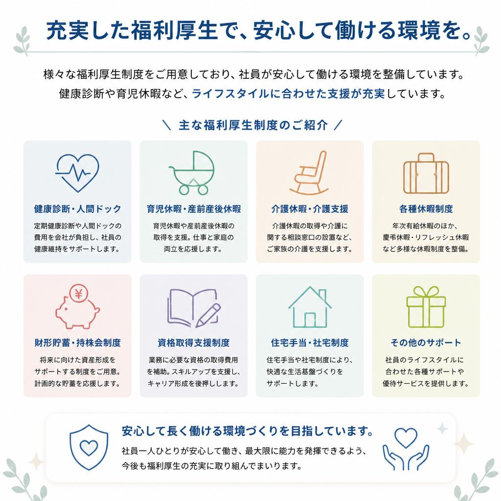 充実の福利厚生