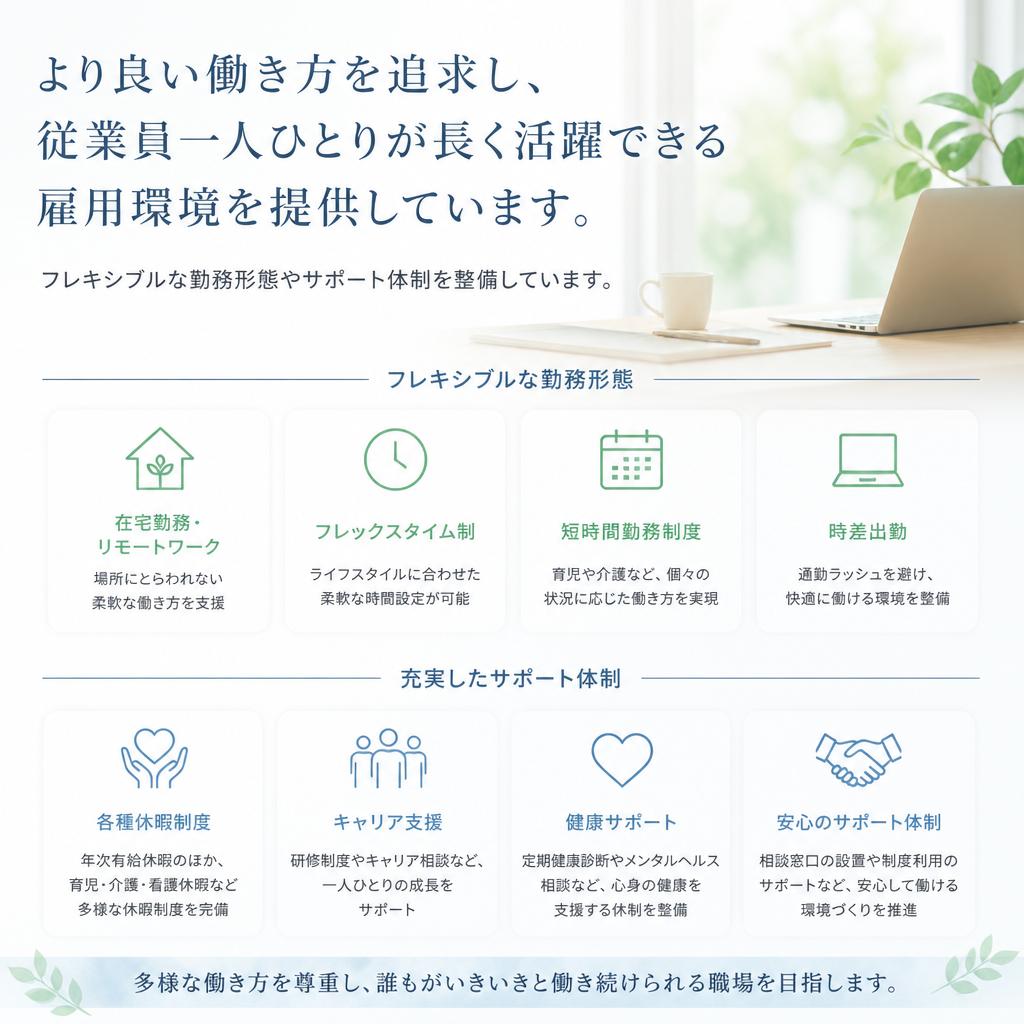 働きやすい雇用環境