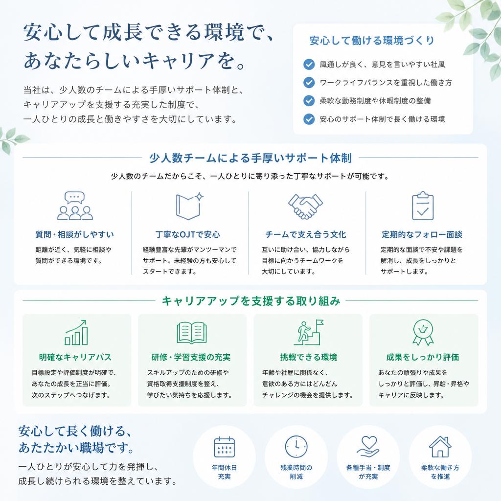 働きやすい職場環境