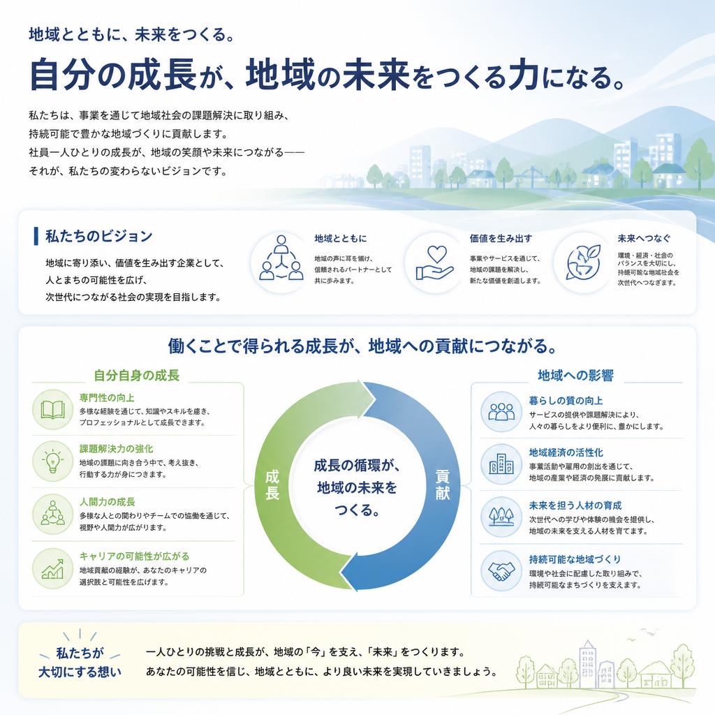 地域貢献と個人の成長
