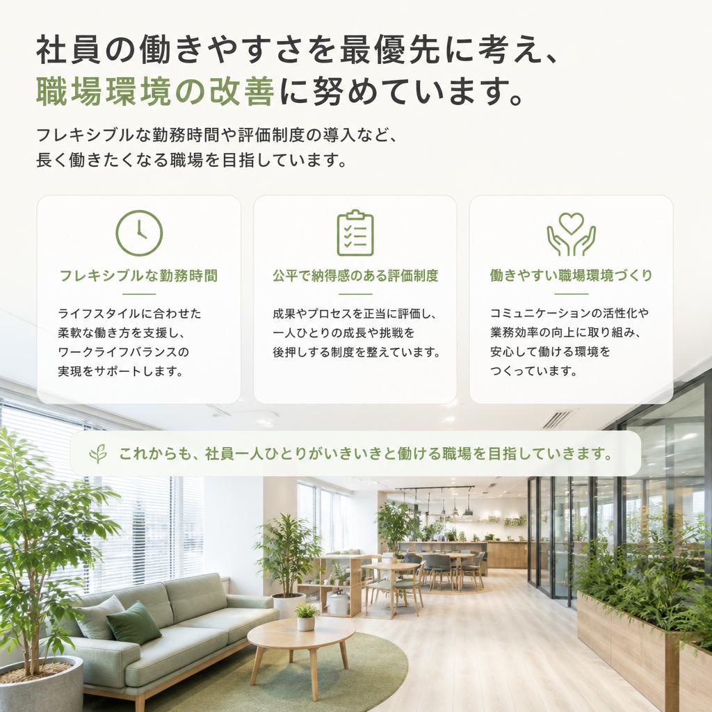 職場環境改善に取り組む取り組み