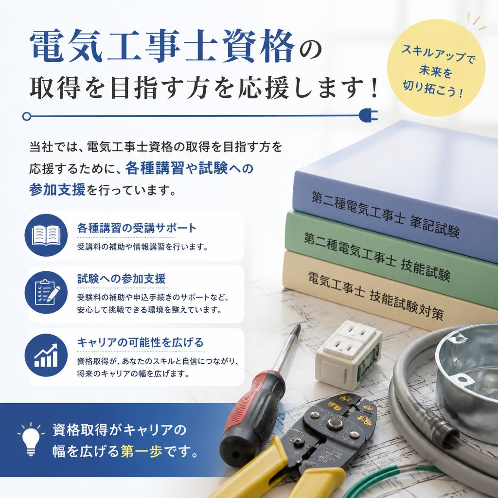 資格取得支援制度でキャリアアップをサポート