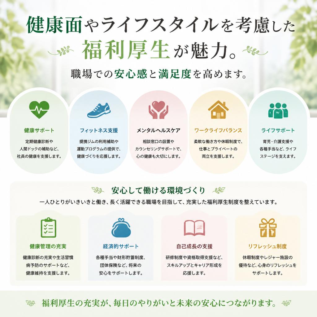 充実した福利厚生