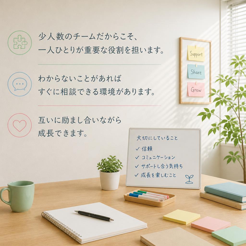 少人数チームの魅力