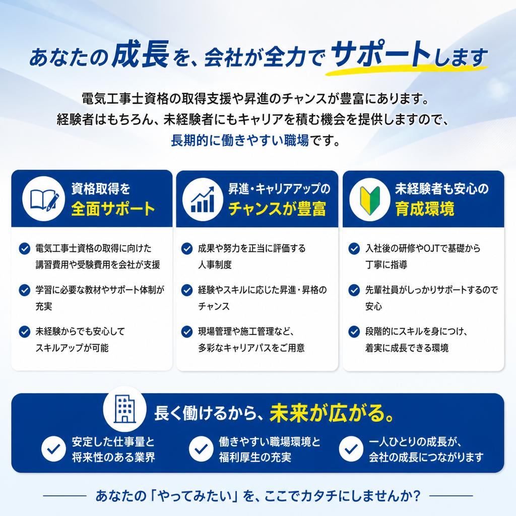 充実した待遇とキャリアアップ