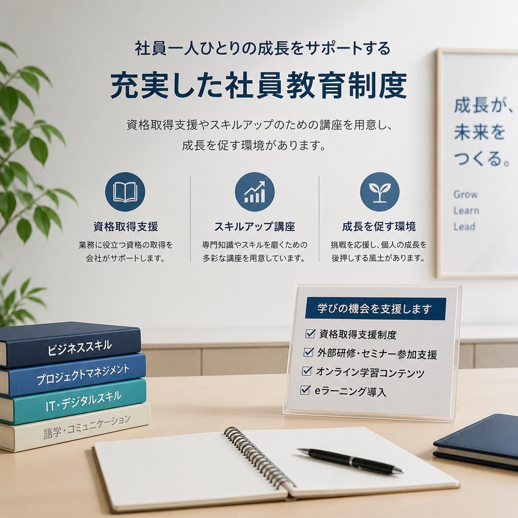 充実の社員教育プログラム