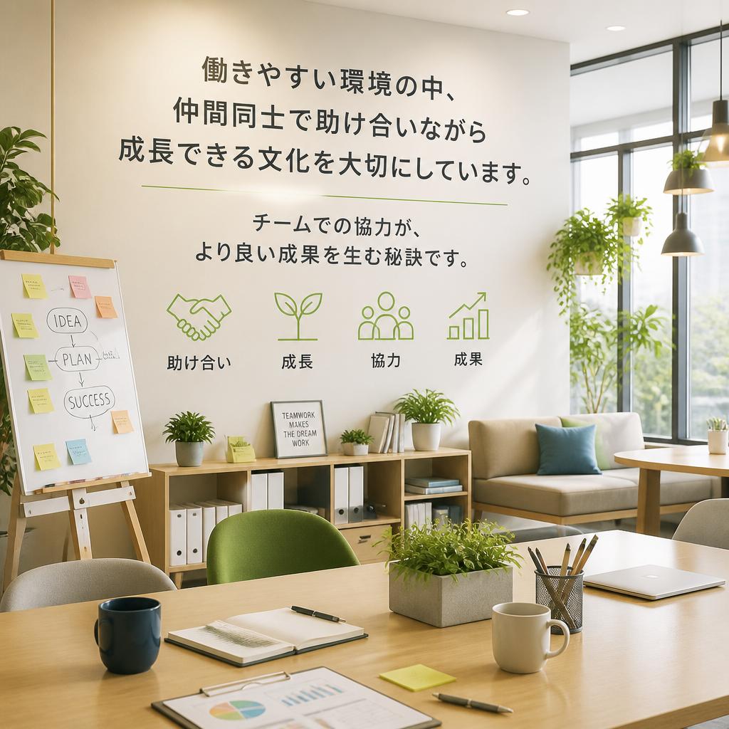2. チームワークを大切にした職場文化