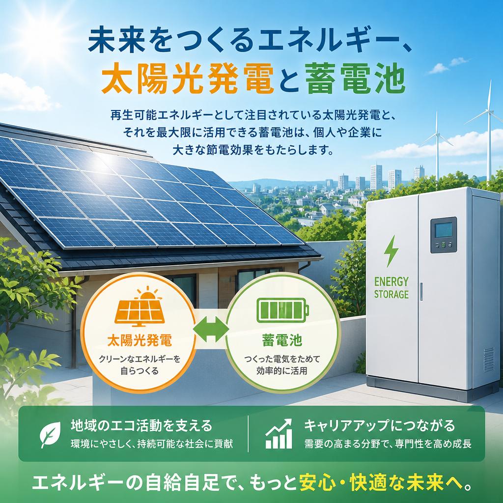 太陽光発電と蓄電池のメリット