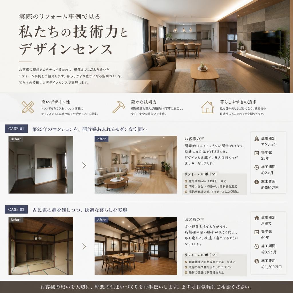 リフォーム事例の紹介