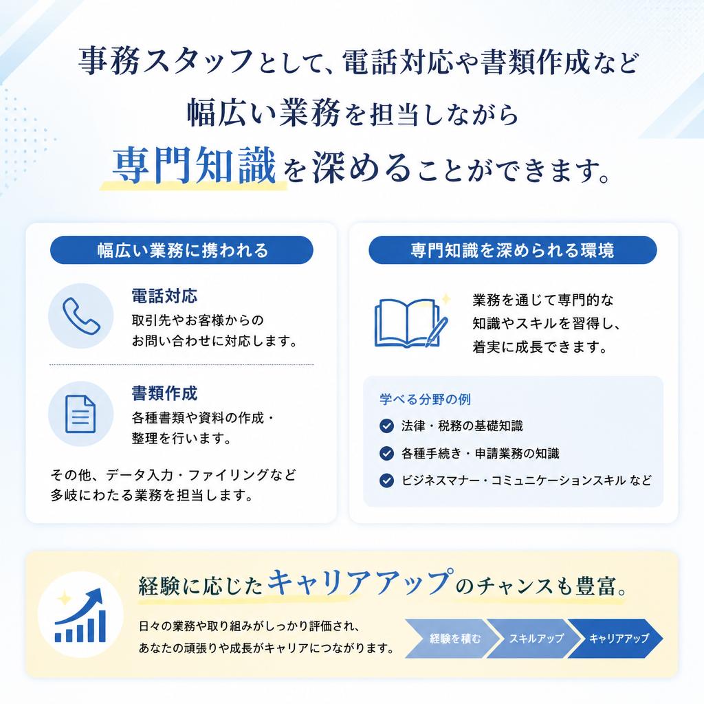多様な業務とキャリア成長の機会