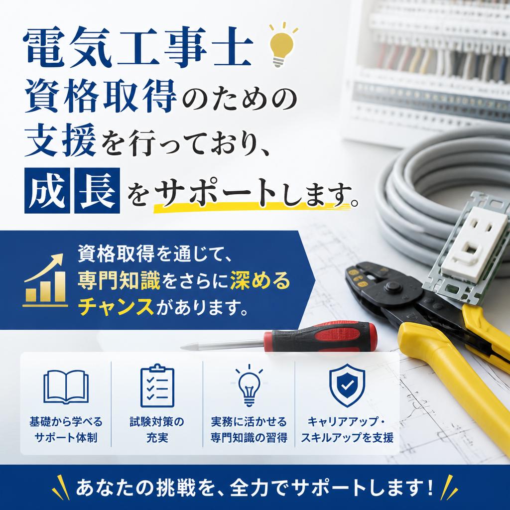 資格取得支援制度でキャリアアップ