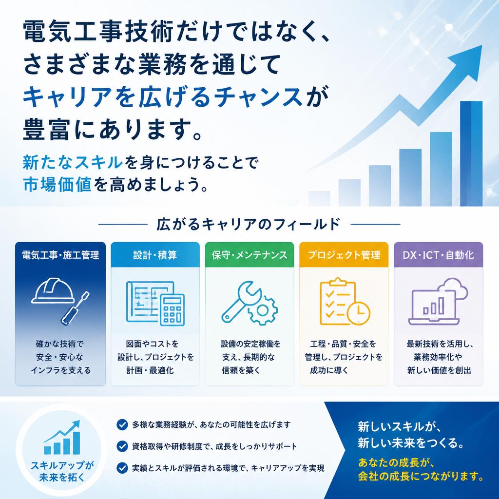 キャリアアップの道を拓く多様な業務