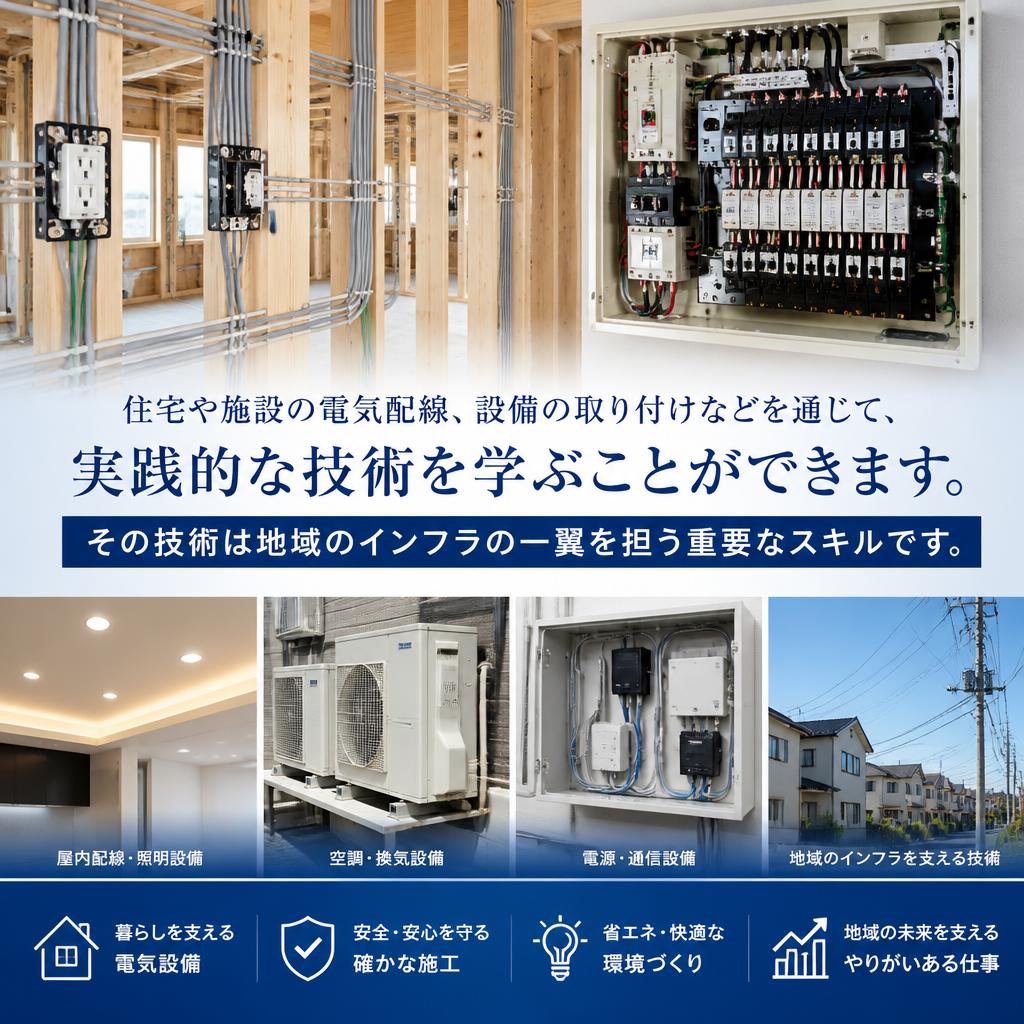 電気工事で身につく実践的な技術