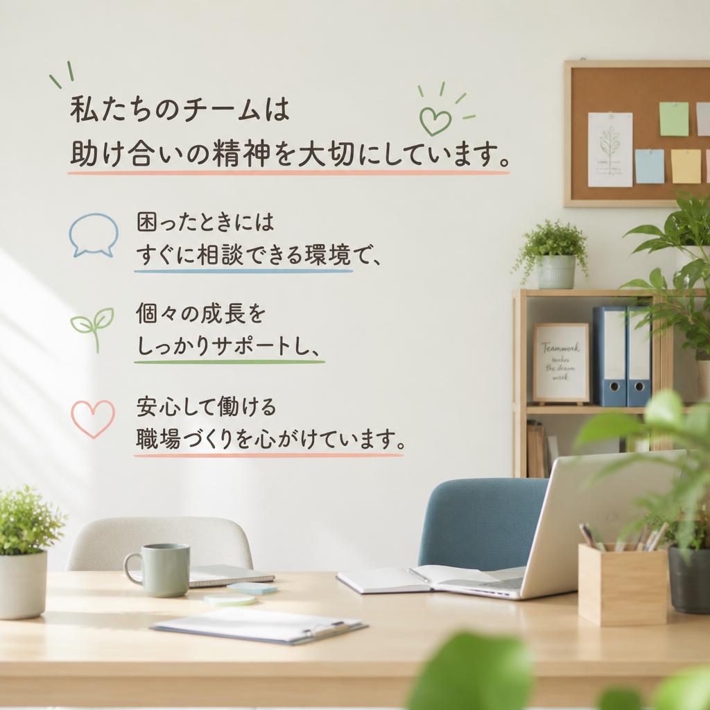 助け合いのある職場