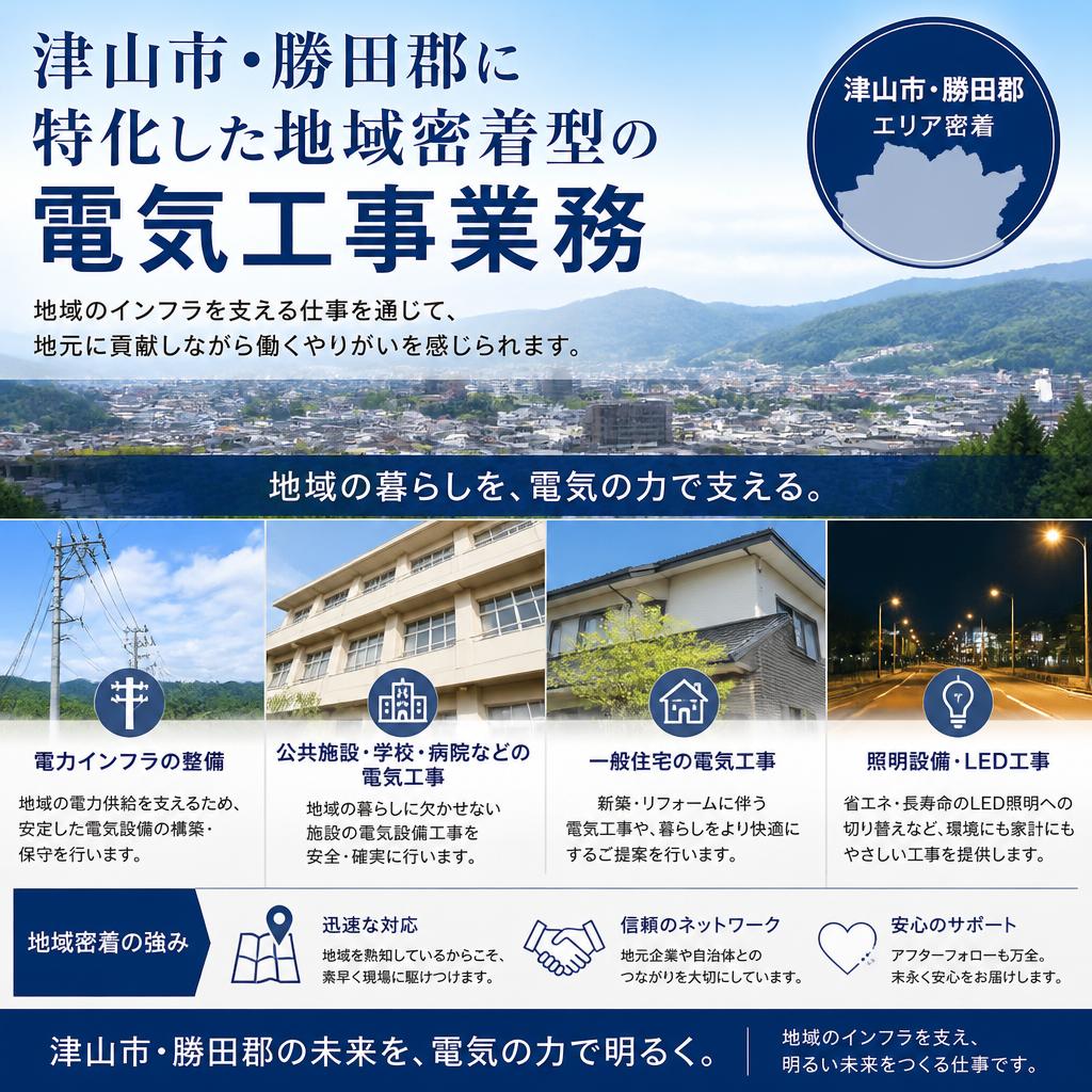 地域密着型の仕事で安心感