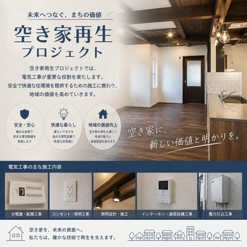 空き家対策における電気工事の役割