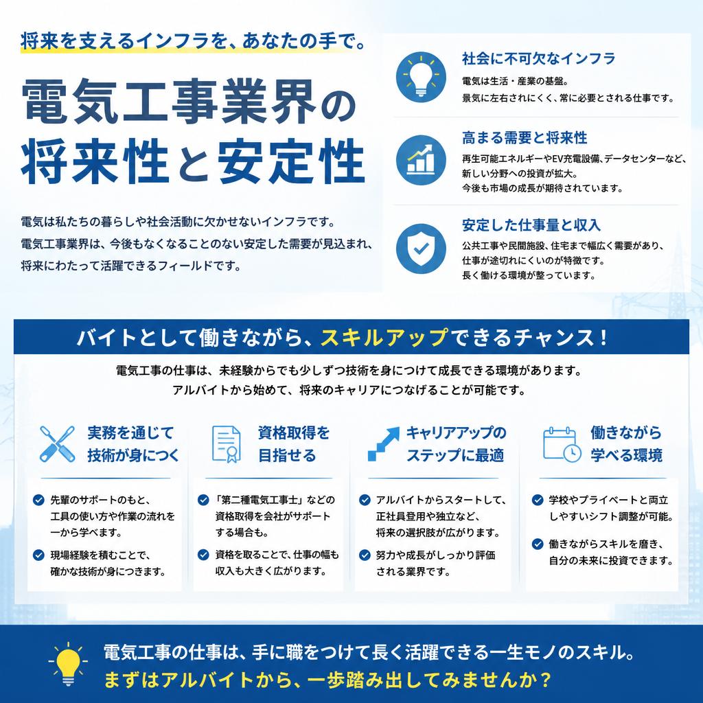 明るい未来とバイト募集