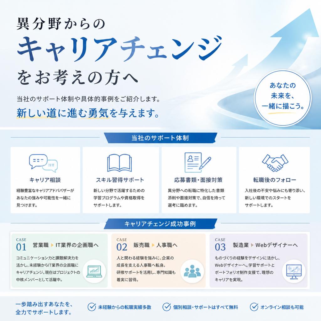 キャリアチェンジのサポート