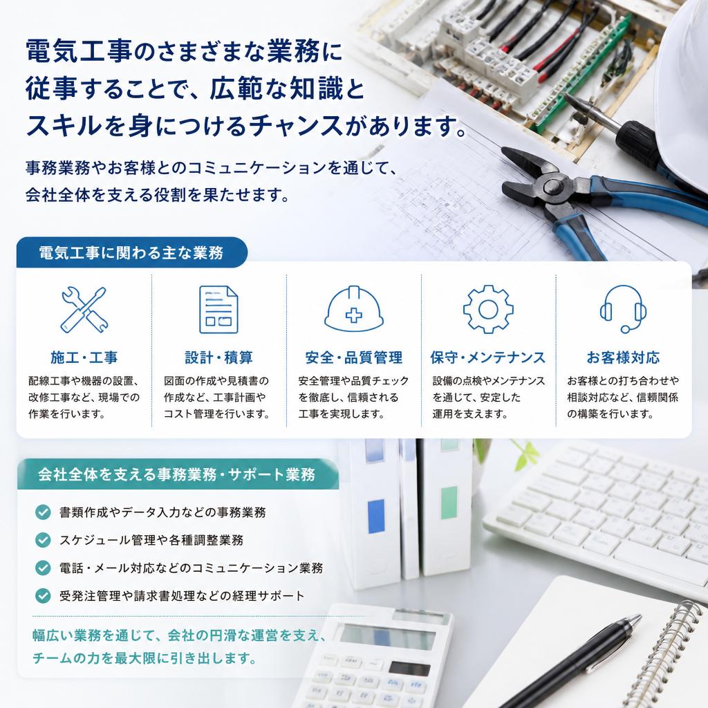 多様な業務に挑戦できる