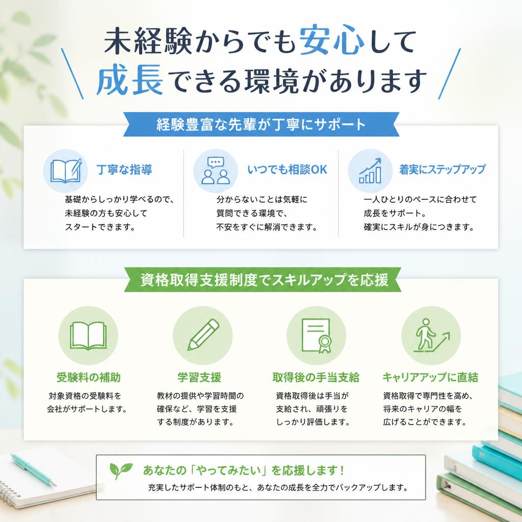 豊富なサポート体制
