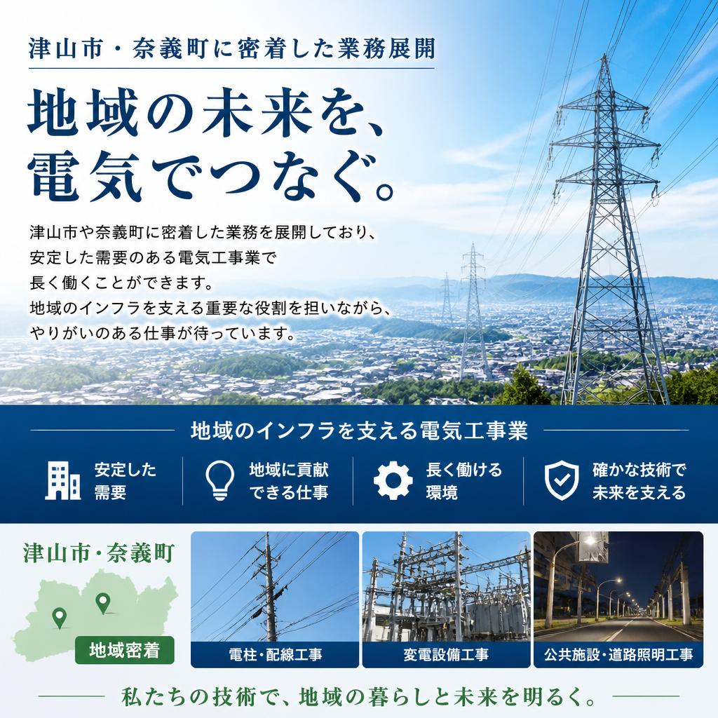 地域密着の安定した仕事