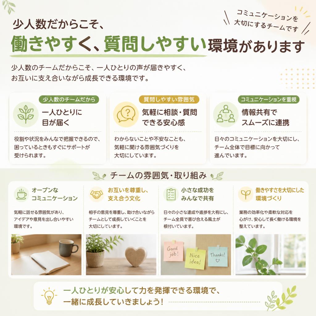働きやすい職場環境