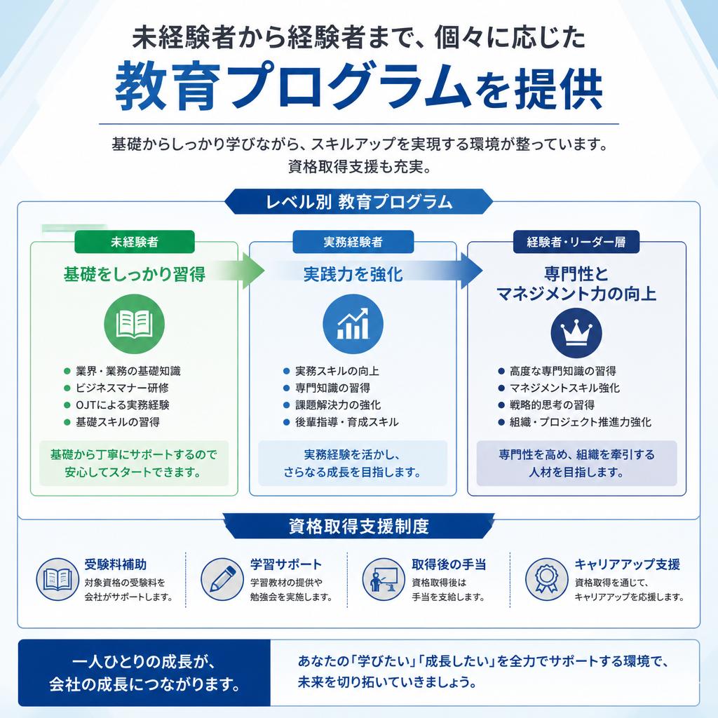 成長を実感できる教育制度